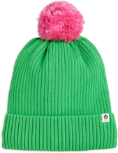 Pompom Knitted Hat Accessories Headwear Hats Winter Hats Green Mini Rodini