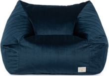 Chelsea Velvet Beanbag 72X75X42 Home Kids Decor Furniture Navy NOBODINOZ