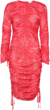 Ls Dress W. Ruffles Dresses Bodycon Dresses Rød Cannari Concept*Betinget Tilbud