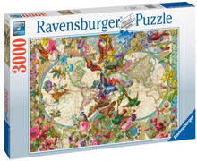 Ravensburger: Flora & Fauna World Map 3000 Palaa