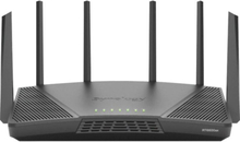 Synology RT6600ax Router WiFi6 1xWAN 3xGbE 1x2.5Gb, Wi-Fi 6E (802.11ax), Kolmikaista (2,4 GHz/5 GHz/5 GHz), Ethernet LAN, 3G, Musta, Kannettava reiti