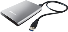 Verbatim Store 'n' Go Portable - Kiintolevy - 2 TB - ekstern (bærbar) - USB 3.0 - 5400 kierrosta minuutissa - sølv