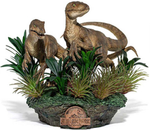 Jurassic World Kaksi Raptors Deluxe Art Scale-figuuria Jurassic Park Vihreä