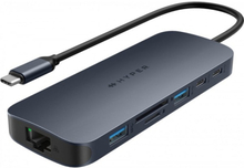 HyperDrive Next 11 Port Dual 4K60Hz HDMI USB-C Hub -adapteri, keskiyön sininen