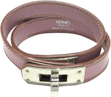 Pre-owned Hermes Swift Kelly Double Tour Bracelet Pink
