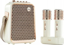 Divoom Divoom SongBird-HQ -kaiutin - kannettava Bluetooth-kaiutin mikrofoneilla - valkoinen