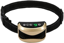 USB Rechargeable Waterproof Dog Bark Collar With Vibration And Beep(Gold)