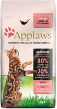 Applaws Adult cat, Kaikille roduille, Kana, Lohi, 7,5 kg