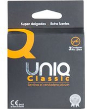 Preservativo senza lattice uniq classic 3 unità