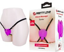 Pretty love - clitoral massager heartbeat 10 vibration modes purple