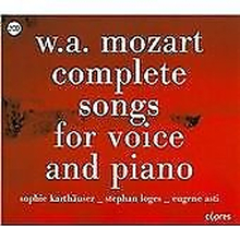 Wolfgang Amadeus Mozart : The Complete Songs for Voice and Piano CD 2 discs