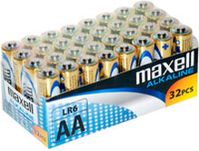 Pacchetto maxell batteria alcalina aa lr6 * 32 uds