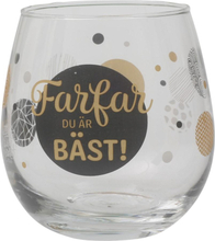 Cheers Glas "FARFAR Du är bäst" Dricksglas
