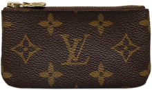 Pre-owned Louis Vuitton Monogram Pochette Cles Brown