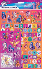 My Little Pony Mega Stickers Pack 100pcs Fun Foiled Re-usable Tarroja Blue/Red