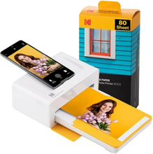 Kodak Dock Plus, Värisublimaatio, 4" x 6" (10x15 cm), Reunaton tulostus, Bluetooth, Suoratulostus, Keltainen
