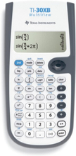 Texas Instruments TI-30XB MultiView, Tasku, Funktiolaskin, 16 lukua, 4 linjat, Akku/Aurinko, Harmaa, Valkoinen