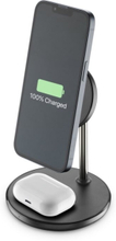 Cellularline Mag Duo. Aufladetyp: Indoor, Energiequelle: USB, Aufladekompatibilität: Kopfhörer, Smartphone. Eingangsspannung: 5-12 V. Kabelloses Aufl
