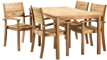 Coop Liva M havemøbelsæt med 4 stole - Teak