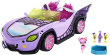 Monster High - Ghoul Cabriolet - Bil med djur - Docka - MONSTER HIGH - HHK63 - MONSTER HIGH FASHION DOLL