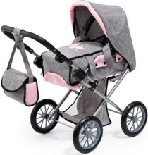 Bayer City Star gray doll's deep stroller 13633AA