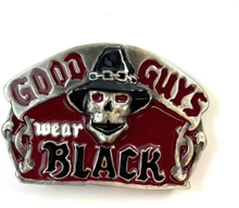 Belt buckle - Good guys wear black