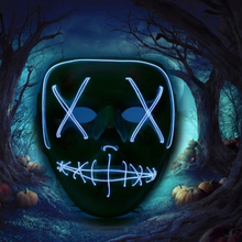 Erwachsene Halloween LED Leuchten Maske Halloween Kostümzubehör