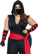 Dødelig Ninja Warrior Kostyme til Dame - 3XL/4XL