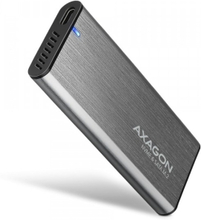AXAGON EEM2-SG2 RAW BOX ulkoinen kotelo M.2 SSD-asemille USB-C 3.2 Gen 2 - hopea