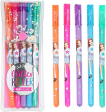 TOPModel Glitter Roller gel pens 5-pack