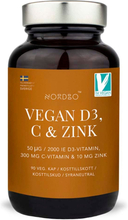 NORDBO D3, C-vitamin & Zink 90 pcs