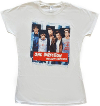 One Direction Ladies T-Shirt: Midnight Memories Strips (Skinny Fit) (Medium)