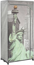 Garderob New York 75x45x160 cm tyg