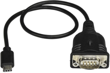 Startech Usb-c To Serial Adapter With Com Retention 0.4m 9-pin D-sub (db-9) Han 24 Pin Usb-c Han