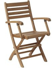 Käsinojallinen tuoli York, taitettava, tiikki