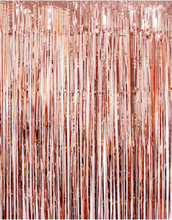 Rose Gullfarget Shimmer Dørforheng 240x100 cm