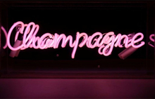 Locomocean acrylic box neon - Champagne