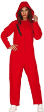 Rød Papirhuset / Money Heist / Squid Game Inspirert Jumpsuit-Kostyme til Dame - Strl M