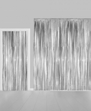 Sølvfarget Shimmer Dørforheng 240x100 cm