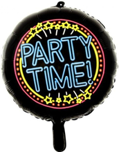 Party Time Folieballong 46 cm - Neon Party