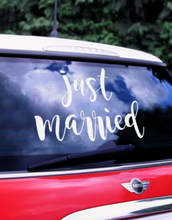 Just Married - 33x45 cm Klistremerke