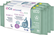 Cleanic Baby ECO Pure Water Våtservetter 3-pack