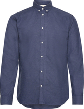 Akkonrad Melange Shirt Skjorte Uformell Marineblå Anerkjendt*Betinget Tilbud