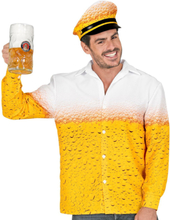 Oktoberfest Beer Man - Kostymeskjorte og Hatt med Øl-motiv - L/XL