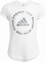 Børne Kortærmet T-shirt Adidas Aeroready Bold Hvid 14-15 år
