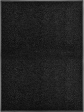vidaXL Dørmatte vaskbar svart 90x120 cm