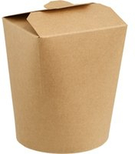 First FFC Take away-box; 0.5l, 8x10 cm (ØxH); Brun; 50 Styck / Förpackning