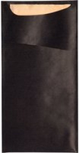 GARCIA DE POU Bestick- och servettficka Besta; 11.2x22.5 cm (BxL); Svart; 100 Styck / Förpackning