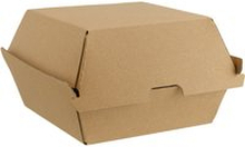 First FFC Hamburgerbox; 14.5x13.5x8.2 cm (LxBxH); Brun; 50 Styck / Förpackning