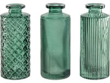 VEGA Set med vaser Nayo; 5.3x13.2 cm (ØxH); Grön